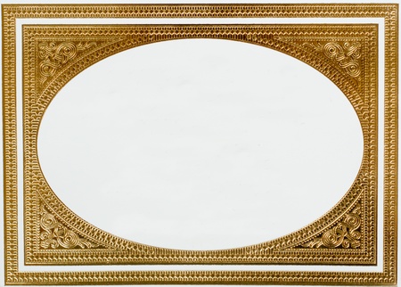 golden frameの写真素材