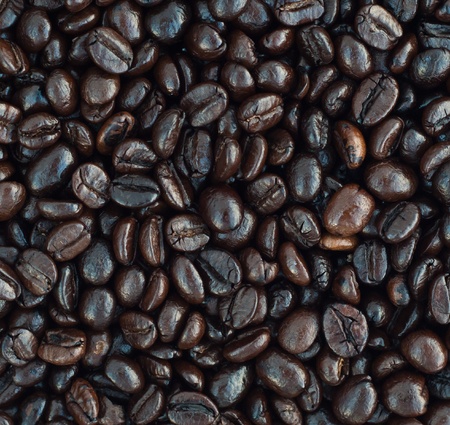 roasted coffee beans backgroundの写真素材