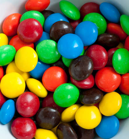 colorful candy, macro shot