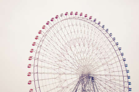 giant ferris wheel, vintage toneの写真素材