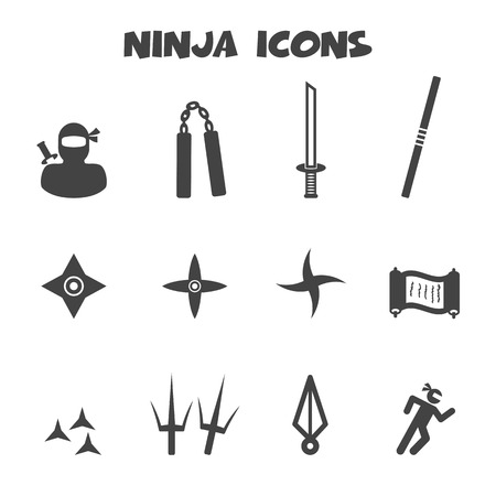 ninja iconsのイラスト素材