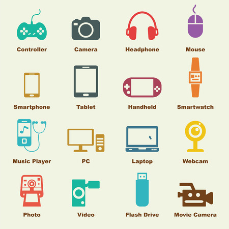 gadget elements, vector infographic icons