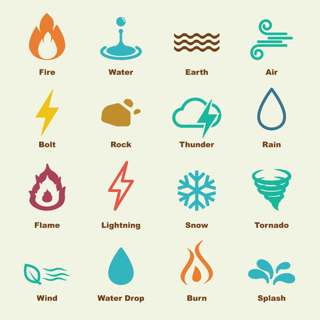 element symbols, vector infographic icons element symbols, vector infographic icons