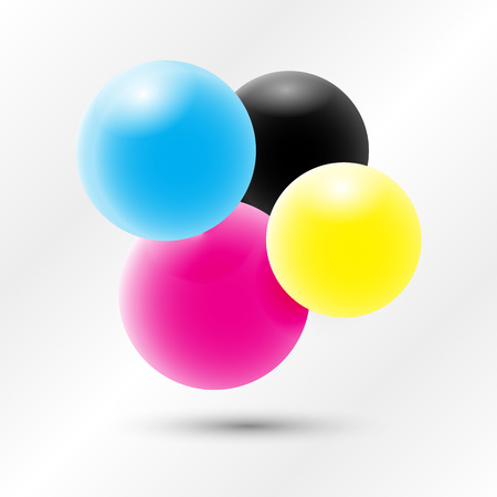 3d sphere colorful elements.のイラスト素材
