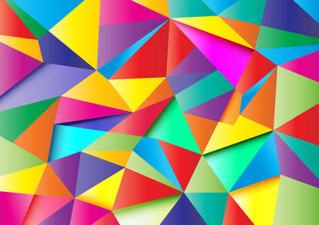 Colorful abstract polygon background, vector designのイラスト素材