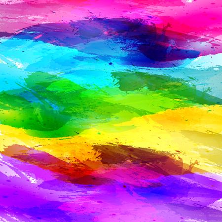 rainbow abstract watercolor, vector background designのイラスト素材
