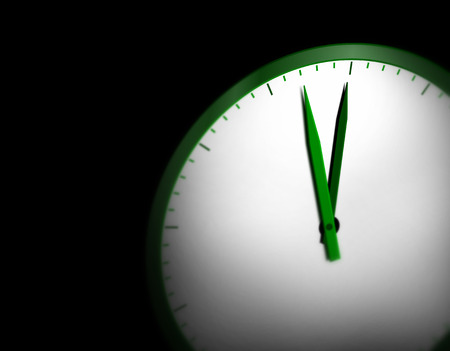 The Clock indicating three minutes to twelveの写真素材