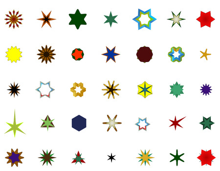 A set of logos, icons and graphical elements suitable for graphic designers and new companies and websitesのイラスト素材