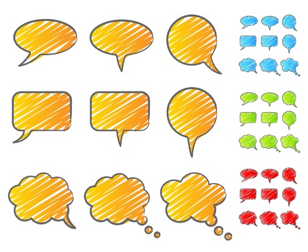 Bubbles speech scribble のイラスト素材