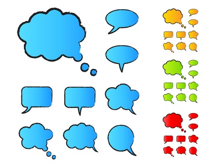 Bubbles speech charcoalのイラスト素材