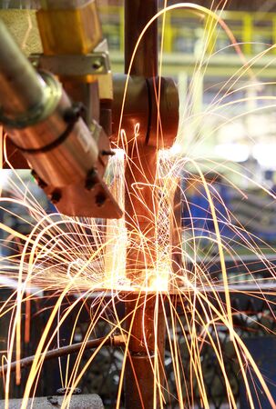 Machine Spot nut Automotive Industryの写真素材