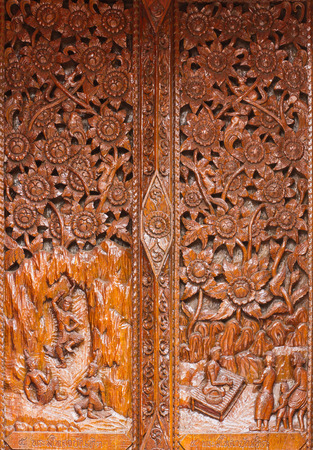 Thai Temple, Wall Thaiの写真素材