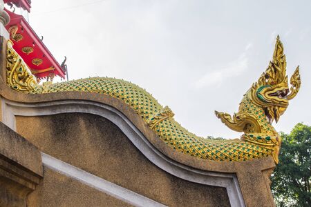 The motifs of the dragon temple Thailand