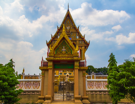 Pattern the Church in Thailand templeの写真素材