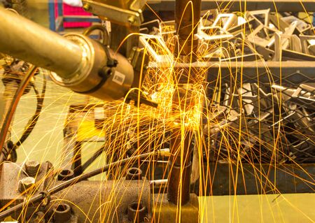 Machine Spot nut Automotive Industryの写真素材