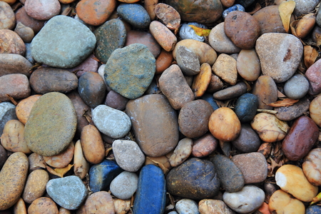 A walk in the park, made of small stones.