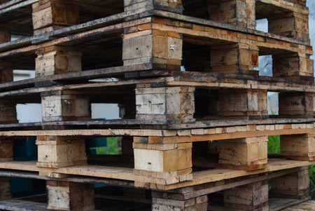 Wooden pallets that are important in the transport of goods. And production