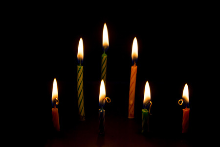 Birthday candlesの写真素材