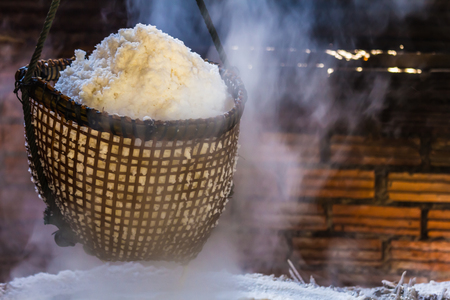 Boil salt, folk professionの写真素材