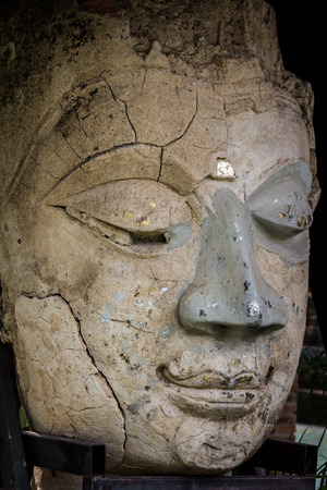 Close up front Face Buddha Statueの写真素材