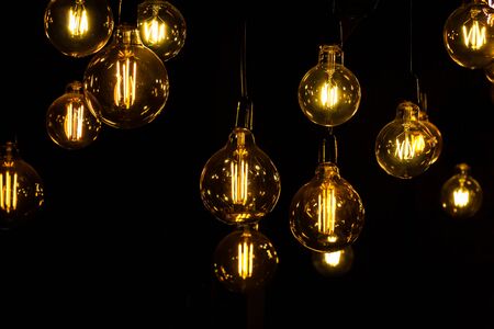 Incandescent light bulb Interior lightの写真素材