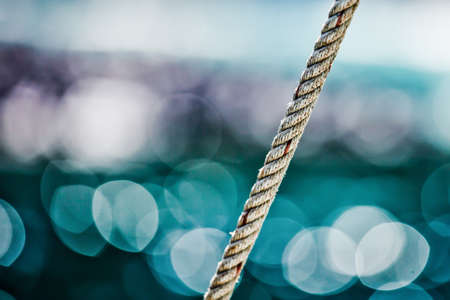 Blue defocused lights bokehの写真素材