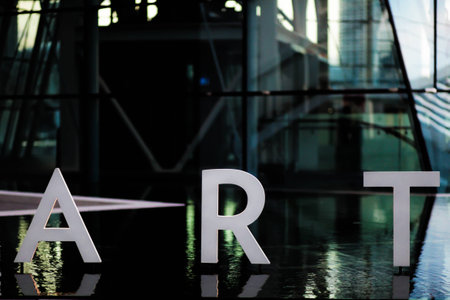 The art floating on the surface の写真素材