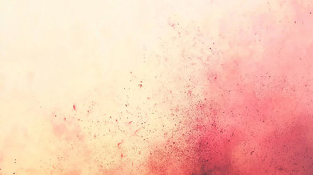 An Abstract background with pink and gold watercolor splashes creating dreamy atmosphere. soft hues blend beautifully, evoking sense of calm and creativityの素材
