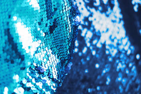 Abstract of blue shiny sparkling sequenceの写真素材