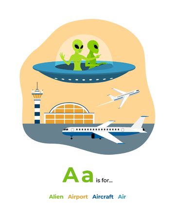 Illustration of letter A for alphabetのイラスト素材