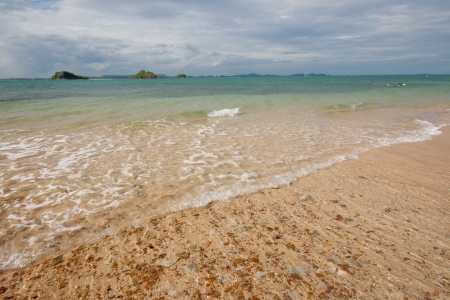 on the beachの写真素材