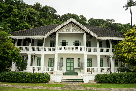 White restaurant was on seaside at Phuket,Thailand.のeditorial素材