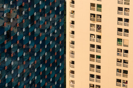 The economic growth of the city Bangkok, Thailand.のeditorial素材