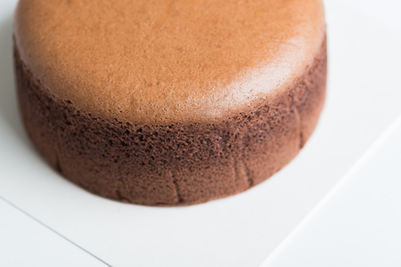 Chocolate cheese cake with Japan, cotton cakeの写真素材