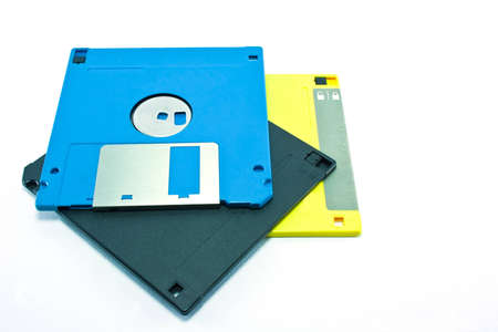 diskette with white background