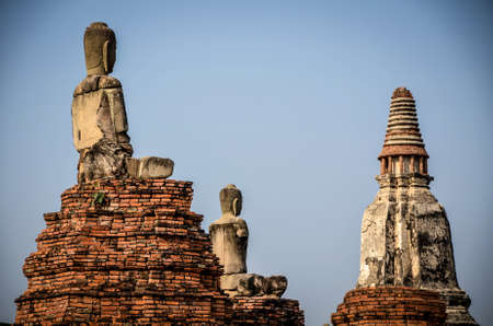 Wat Chai Wattanaram Ayuthaya, Thailand の写真素材