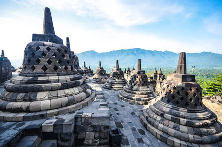 Borobudur Temple in Java, Indonesia