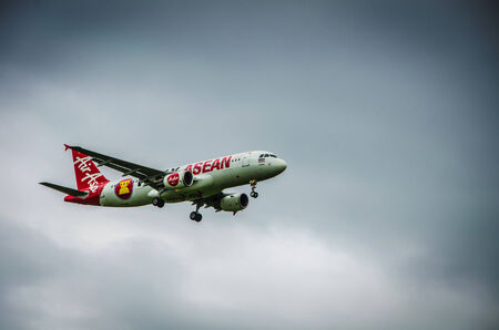 Airplane,Chiangrai Airportのeditorial素材