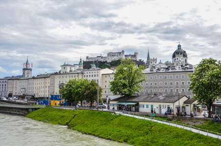 River in Salzburg, Austriaのeditorial素材