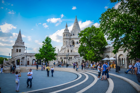 Fisherman Bastion in Buda, Budapest, Hungaryのeditorial素材