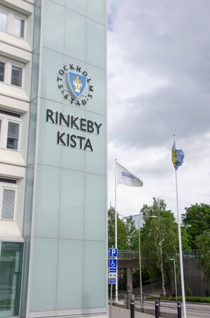 The administration office for the district of Rinkeby Kista, in the northwest of Stockholm.のeditorial素材