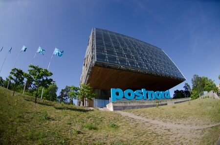 Solna, Sweden - 19 may 2018. The headqurters of the postal service company Postnord called
