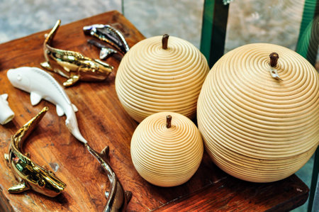 Fruit Shape Container And Golden Fish For Home Decoration