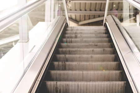 Escalator Path, The Way To Sky Train Stationの写真素材