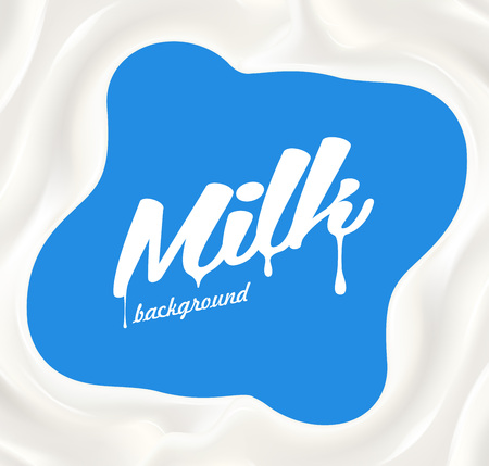 Milk splash illustration. Vector backgroundのイラスト素材