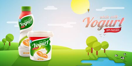 vector mock-up illustration for ads and product designのイラスト素材