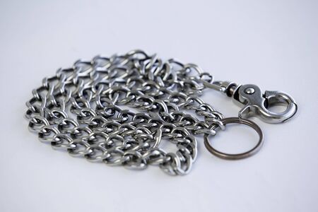 Old silver key chain background