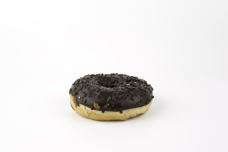 Chocolate Donuts . Isolated on a white background.の写真素材
