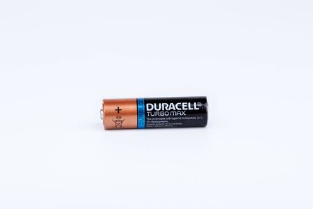 Riga, Latvia - April 18, 2017: Duracell Batteries, Duracell is an American brand of batteries and smart power solutionsのeditorial素材
