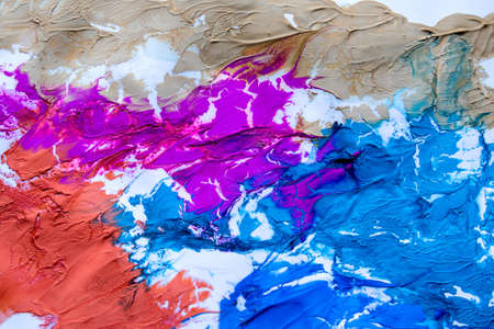 Multicolored abstract texture with stains, space for text or image. Peace of artの写真素材